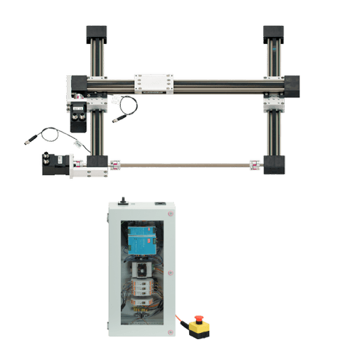 Flächenportal - Schrittmotoren mit Encoder, Arbeitsraum 300x300 mm