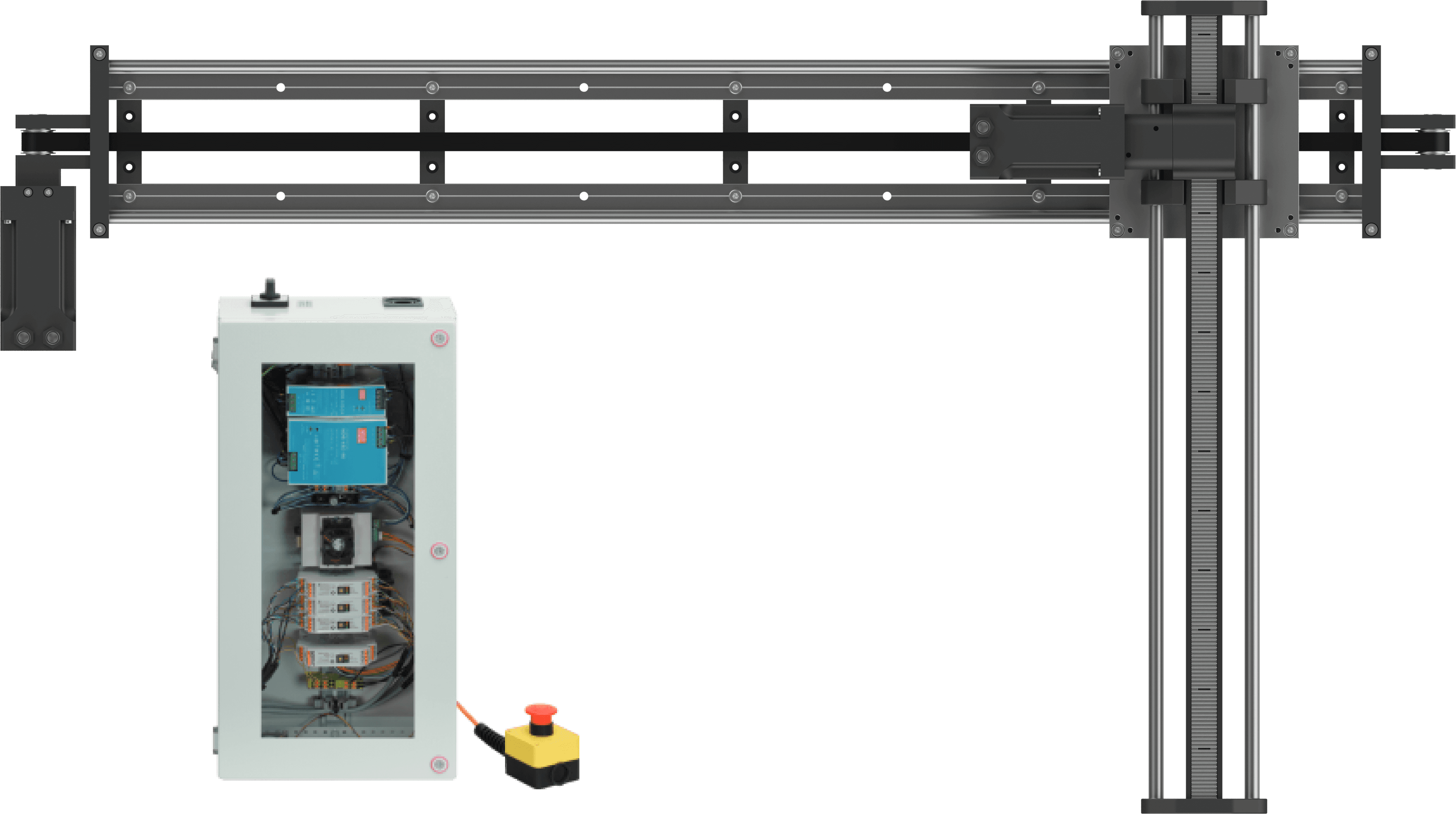 Linienportal - Schrittmotoren mit Encoder, Arbeitsraum 800x500 mm