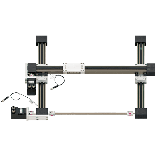 Flächenportal - Schrittmotoren mit Litzenversion ohne Encoder, Arbeitsraum 300x300 mm