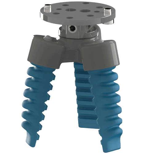 Soft Gripping | Drei Finger zentrischer Greifer | Soft Gripper